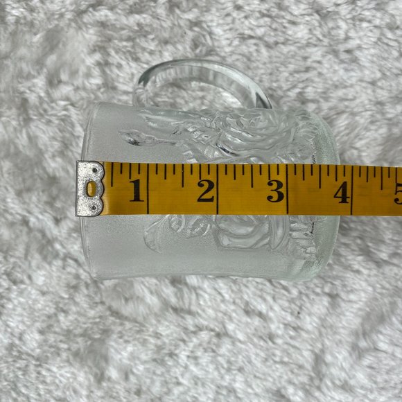 2 Livia Pasari Crystal Clear Mugs Embossed Roses - Picture 9 of 11